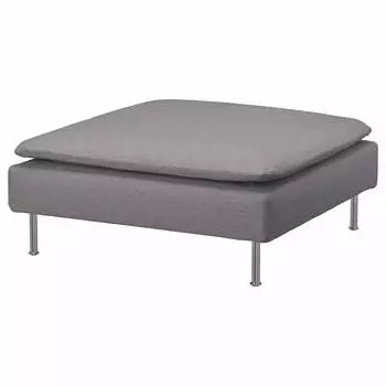Чехол для пуфа Ikea Soderhamn, серый