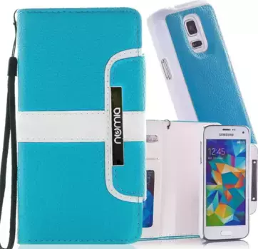 Чехол для Samsung Galaxy Note 2 (n7100) Numia Bookstyle 2in1 Бирюзовый/Белый