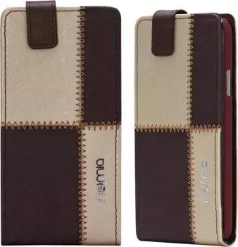 Чехол для Sony Xperia Acro S (LT26w) numia Flipstyle Коричнево-бежевый