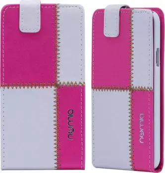 Чехол для Sony Xperia S (LT26i) numia флип стиль бело-розовый