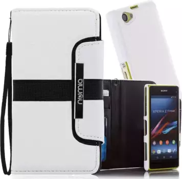 Чехол для Sony Xperia Z1 Compact (D5503) Numia Bookstyle 2 в 1 Белый Черный