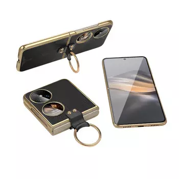 Чехол для телефона Андмо Andmo, Elegant black upgraded creative ring clasp