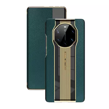 Чехол для телефона Baohuguang Bao Huguang, Black Black|Porsche Pattern Plating Smart Leather Case|High Qual