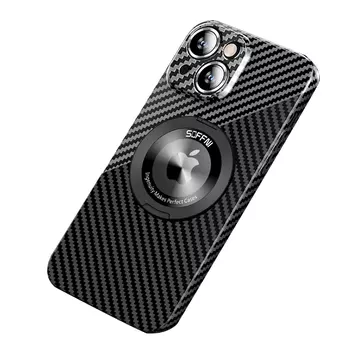 Чехол для телефона Baohuguang Bao Huguang, Cool black magnetic bracket carbon fiber pattern