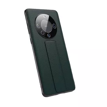 Чехол для телефона Baohuguang Bao Huguang, Dark night green|pebbled wristband bracket|high-quality leather