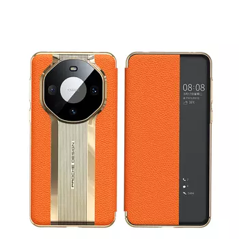 Чехол для телефона Baohuguang Bao Huguang, Emma orange pebbled pattern|seconds real flip leather sleeve ser