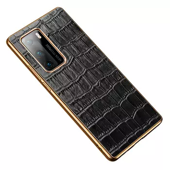 Чехол для телефона Baohuguang Bao Huguang, Light luxury|electroplated leather crocodile pattern|blue