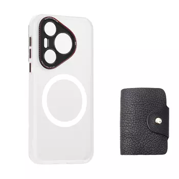 Чехол для телефона Baohuguang Bao Huguang, Morning mist transparent magnetic Lycra matte with card case