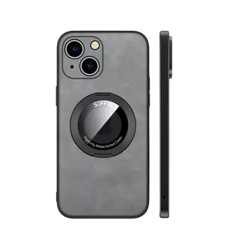 Чехол для телефона Baohuguang Bao Huguang, Navy | magnetic ring bracket | sheepskin series