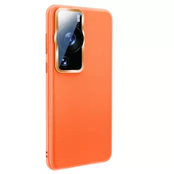 Чехол для телефона Baohuguang Bao Huguang, Orange|Electroplated vegetarian leather bag lens|Good hand feel