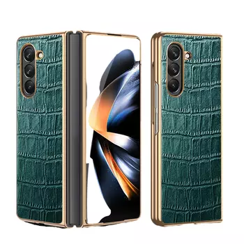 Чехол для телефона Baohuguang Bao Huguang, Sapphire blue, folded galvanized leather, crocodile pattern