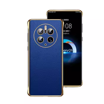 Чехол для телефона Baohuguang Bao Huguang, Sapphire blue anodized pebbled leather back shell