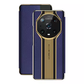 Чехол для телефона Baohuguang Bao Huguang, Turquoise red|Porsche pattern electroplated smart leather case|H