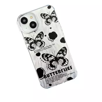 Чехол для телефона Chi Tang, Textured black butterfly
