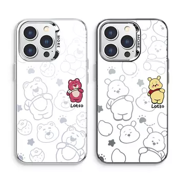 Чехол для телефона Disney, DWCXCY25-Color silver white galvanized silver frame left