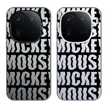 Чехол для телефона Disney, DWCXCY59-Colored silver black plating black frame left