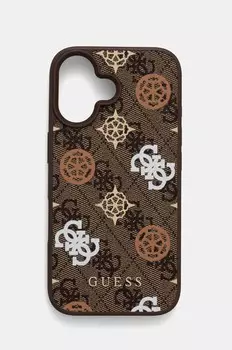 Чехол для телефона Guess iPhone 16 6.1, коричневый