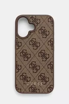 Чехол для телефона Guess iPhone 16 6.1, коричневый