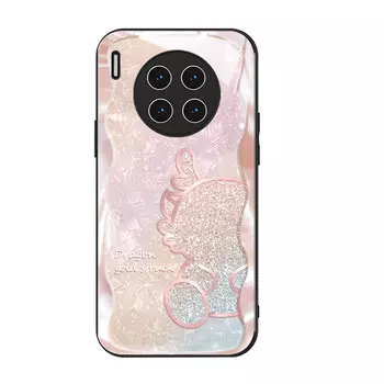 Чехол для телефона Hizeus Sea Diamond, Glass CaseBroken diamond dragon pink