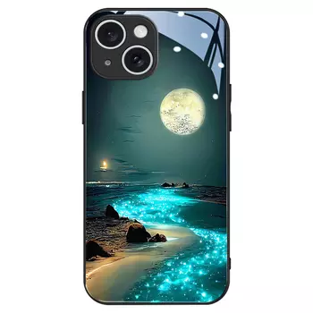 Чехол для телефона Hizeus Sea Diamond, Glass Case9493 Fluorescent Moon Sea