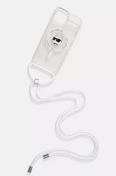 Чехол для телефона iPhone 13/14/15 6.1 Karl Lagerfeld, прозрачный