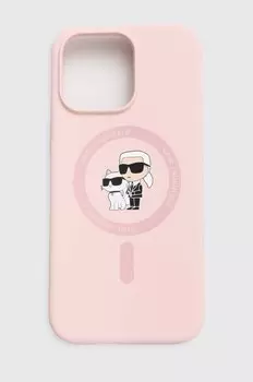 Чехол для телефона Karl Lagerfeld для iPhone 15 Pro Max 6.7, розовый