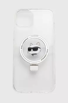 Чехол для телефона Karl Lagerfeld для iPhone 15 Plus / 14 Plus 6.7, белый