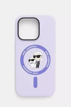 Чехол для телефона Karl Lagerfeld для iPhone 14 Pro 6.1, фиолетовый