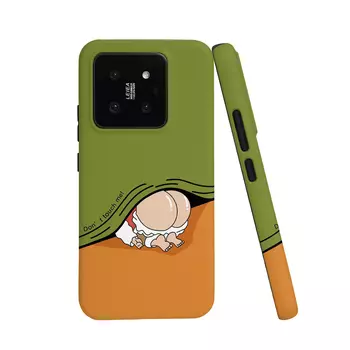 Чехол для телефона Keshami, Bare ass on a green background