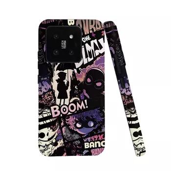 Чехол для телефона Keshami, Black Purple BOOM