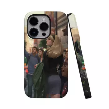 Чехол для телефона Keshami, Blonde anime woman 2-in-1 anti-fall model