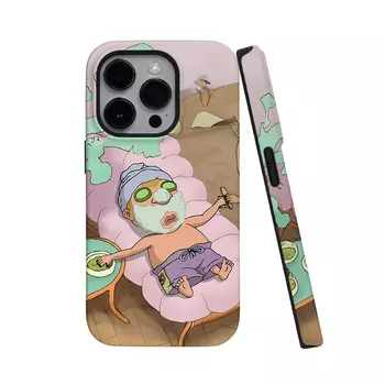 Чехол для телефона Keshami, Comic beauty man half-pack with magnetic