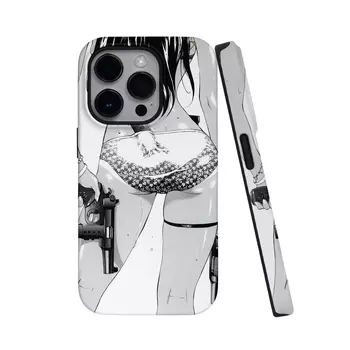 Чехол для телефона Keshami, Comic Female Gunner 2-in-1 Anti-Drop Model