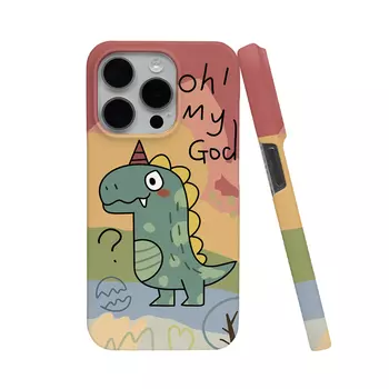 Чехол для телефона Keshami, Graffiti green dinosaur half pack