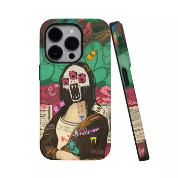 Чехол для телефона Keshami, Graffiti three-eyed skeleton 2-in-1 anti-fall shell