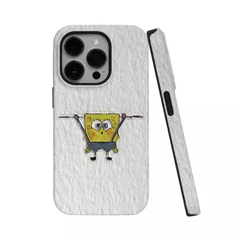 Чехол для телефона Keshami, Oil painting SpongeBob SquarePants half-pack with magnetic