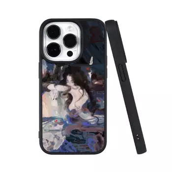 Чехол для телефона Keshami, Oil painting woman magnetic model