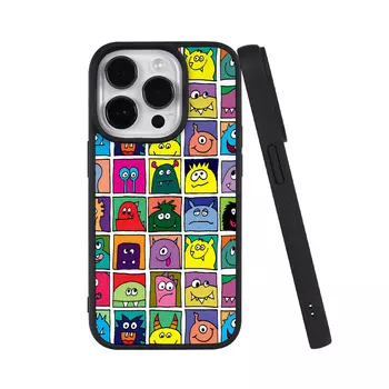 Чехол для телефона Keshami, Plaid funny expression magnetic model