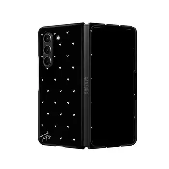 Чехол для телефона Kokoparty, 1036-White Love on Black Glossy