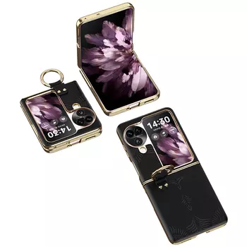 Чехол для телефона Kona Chun, Classic black anodized nappa ring embossed back shell