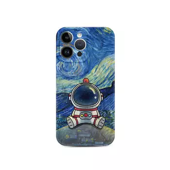 Чехол для телефона LANGOU, Pleated frosted shell - Van Gogh astronaut