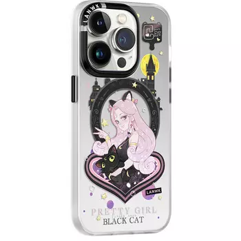 Чехол для телефона Lanwk, Black Cat Princess