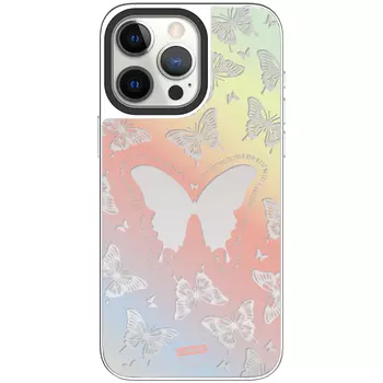 Чехол для телефона Lanwk, Butterfly Life - Blue Purple: Black Frame