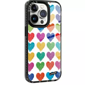 Чехол для телефона Lanwk, Colorful hearts