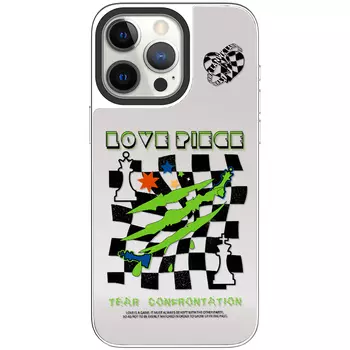 Чехол для телефона Lanwk, Love Chessboard: Black Frame