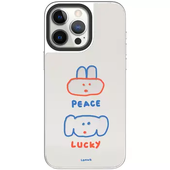 Чехол для телефона Lanwk, Peace Lucky - Magnets Black Frame