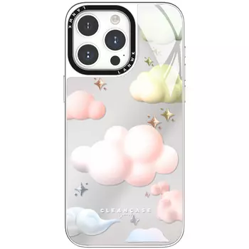 Чехол для телефона Lanwk, Small clouds - Magnets black frame