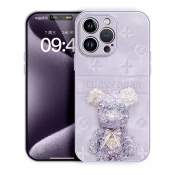 Чехол для телефона Lingtao Leading Taobao, ND3173 Immortal Flower Violent Bear Ceramic White