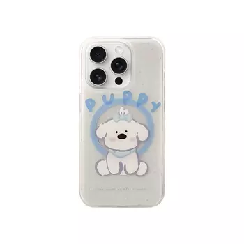 Чехол для телефона Мексика Mesile, Frosted ink-splashed blue puppy magnetic