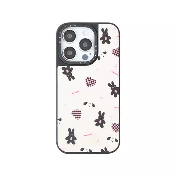 Чехол для телефона Мексика Mesile, Love Black Rabbit Dog Head Magnetic Mirror Shell